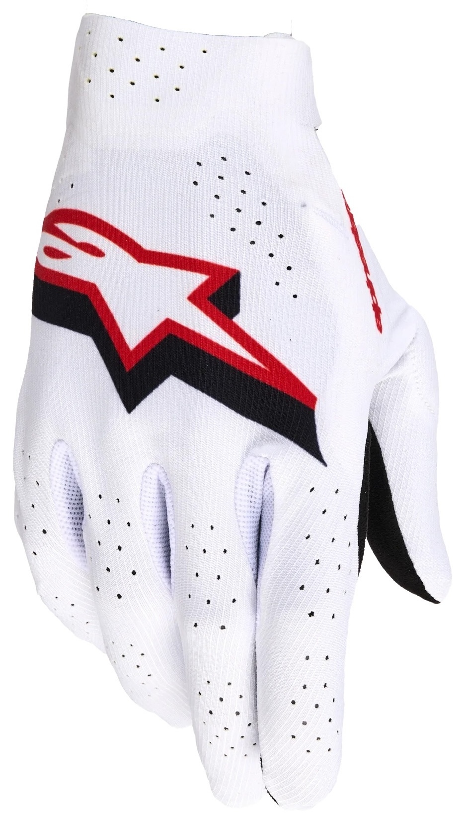 Alpinestars Supertech MX Handschuhe White Black Fire Red