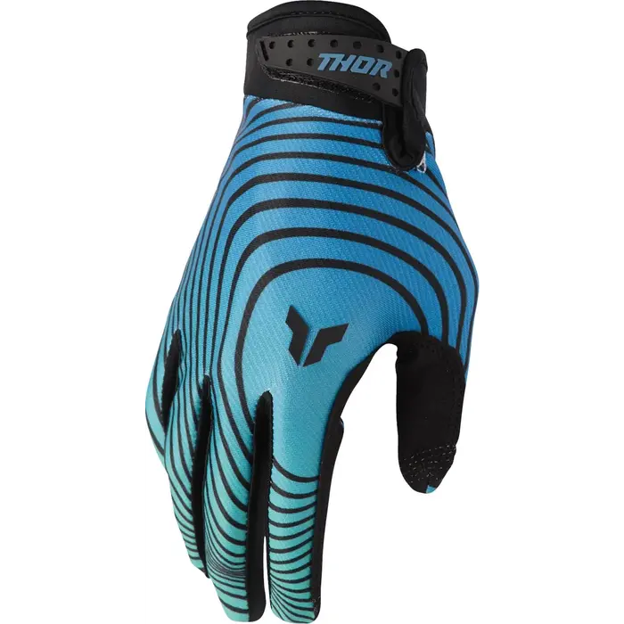 Thor Launchmode Handschuhe ATV Quad MX Enduro Identity schwarz blau