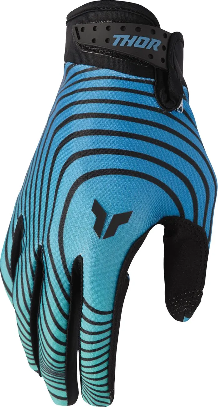 Thor Launchmode Handschuhe ATV Quad MX Enduro Identity schwarz blau