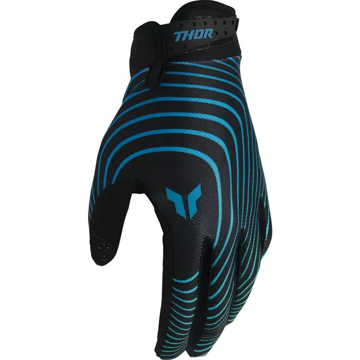 Thor Launchmode Handschuhe ATV Quad MX Enduro Identity schwarz blau