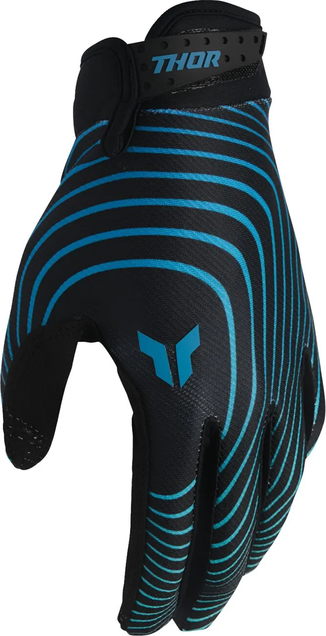 Thor Launchmode Handschuhe ATV Quad MX Enduro Identity schwarz blau