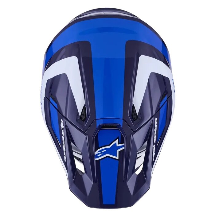 Alpinestars S-M7 Motocross Helm Rise blau weiss