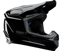 Thor Kinderhelm Fleet Blackout Helm - schwarz glänzend