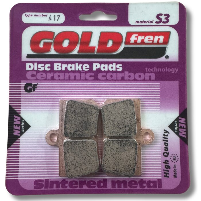 Gold Fren Bremsbelege 417 / S3 vorne Motobi DL125 / DL400