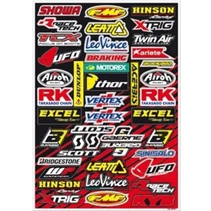Blackbird Racing Aufkleber universal Sticker Set Sponsor Kit C