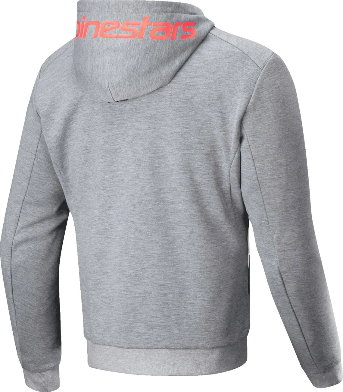 Alpinestars Chrome v2 Sport Jacke Hoodie Grau meliert, Fluo rot