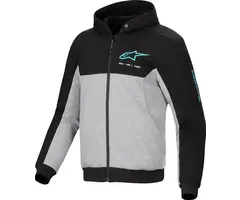 Alpinestars Chrome v2 Sport Jacke Hoodie Schwarz, Grau, Türkis