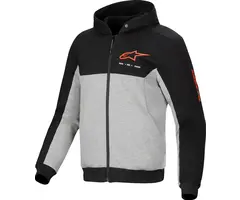 Alpinestars Chrome v2 Sport Jacke Hoodie Schwarz, Grau, Fluoreszierend Rot
