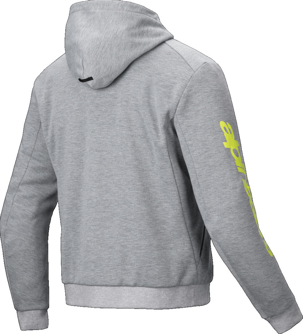Alpinestars Chrome v2 Sport Jacke Hoodie grau gelb