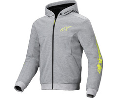 Alpinestars Chrome v2 Sport Jacke Hoodie grau gelb
