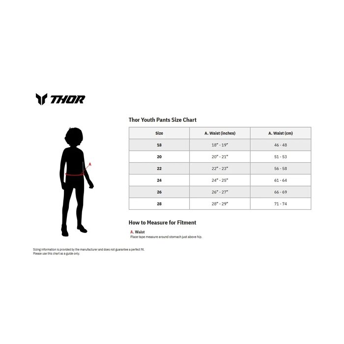 Thor Sportmode Synth Hose für Jugendliche - Gelb, Weiss, Blau