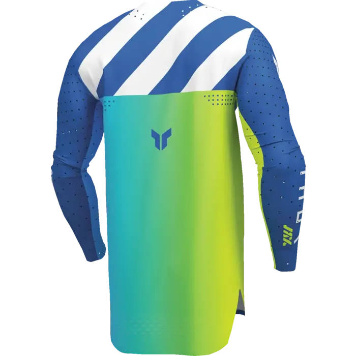 Thor Sportmode Synth Jersey für Jugendliche - Gelb, Weiss, Blau