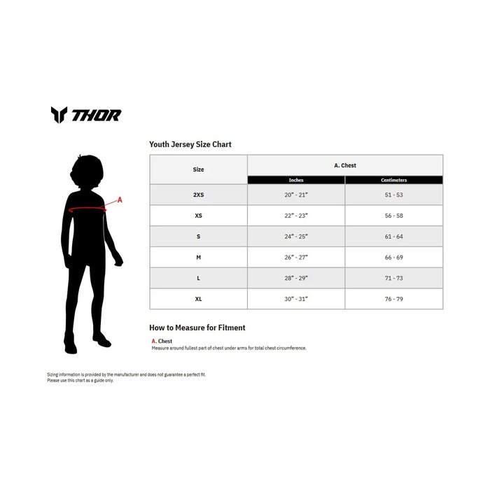 Thor Launchmode Futura Jersey für Jugendliche - Blau, Orange, Marineblau