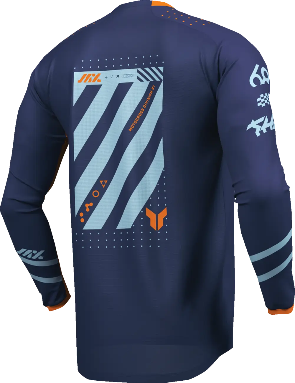 Thor Launchmode Futura Jersey für Jugendliche - Blau, Orange, Marineblau