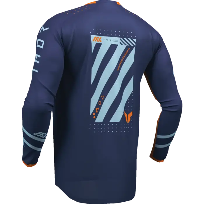 Thor Launchmode Futura Jersey für Jugendliche - Blau, Orange, Marineblau