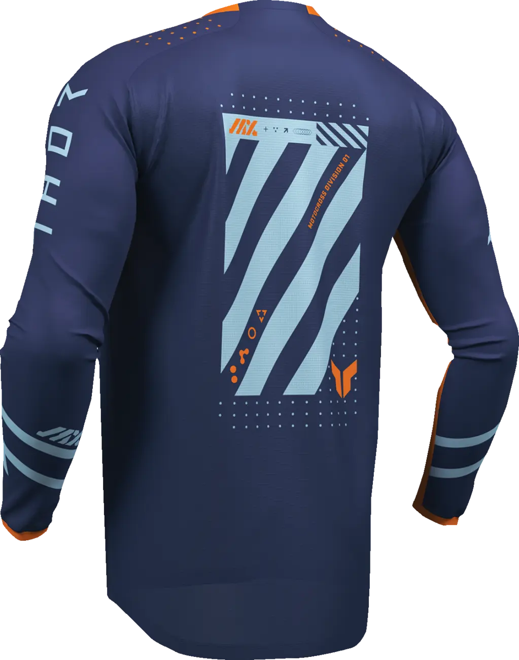 Thor Launchmode Futura Jersey für Jugendliche - Blau, Orange, Marineblau