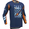 Thor Launchmode Futura Jersey für Jugendliche - Blau, Orange, Marineblau