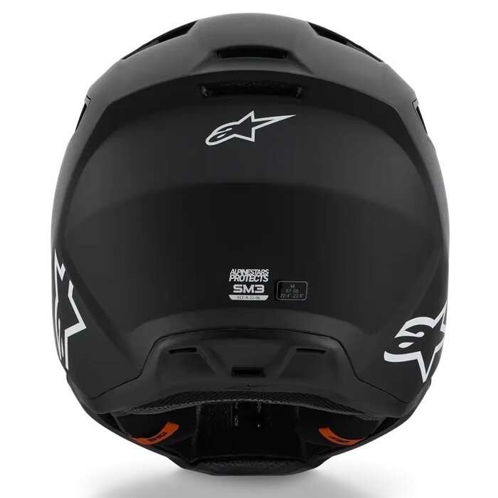 Alpinestars SM3 Motocross Helm Solid schwarz matt