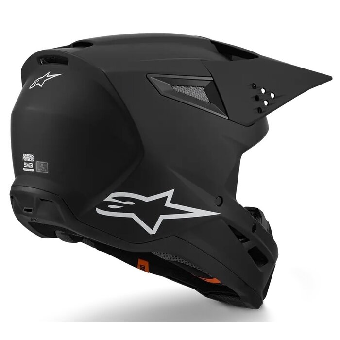 Alpinestars SM3 Motocross Helm Solid schwarz matt