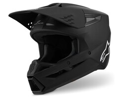 Alpinestars SM3 Motocross Helm Solid schwarz matt