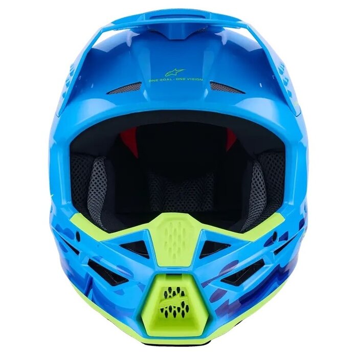 Alpinestars SM3 Motocross Helm Force cyan
