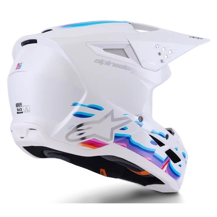 Alpinestars SM3 Motocross Helm Force weiss