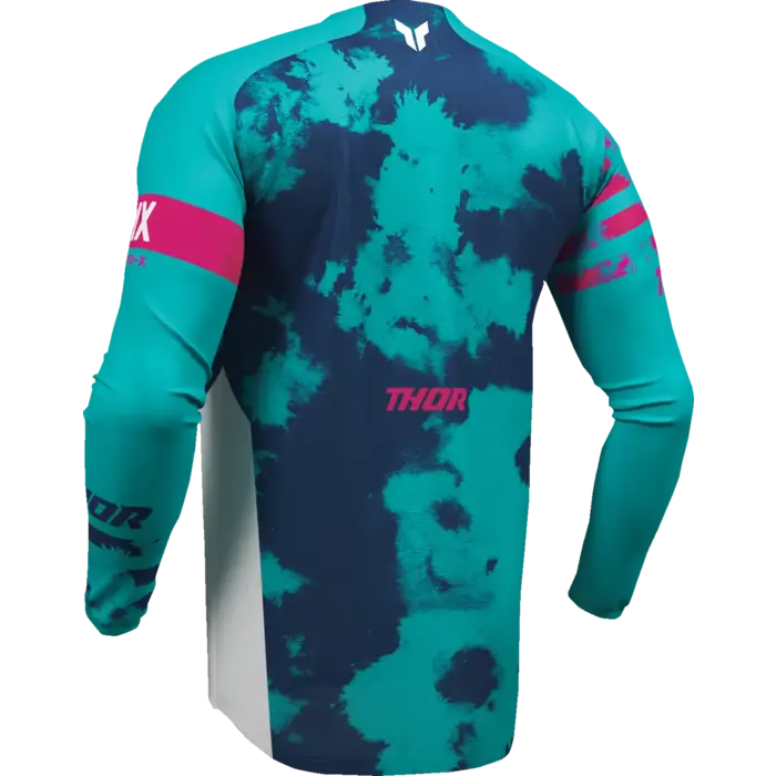 Thor Launchmode Bleach Jersey für Jugendliche - Blau, Pink, Weiß, Aqua