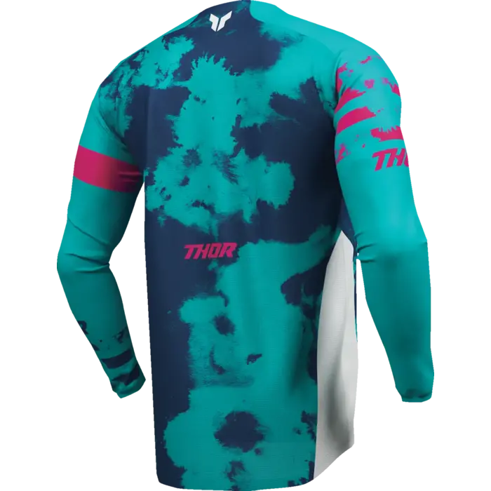 Thor Launchmode Bleach Jersey für Jugendliche - Blau, Pink, Weiß, Aqua
