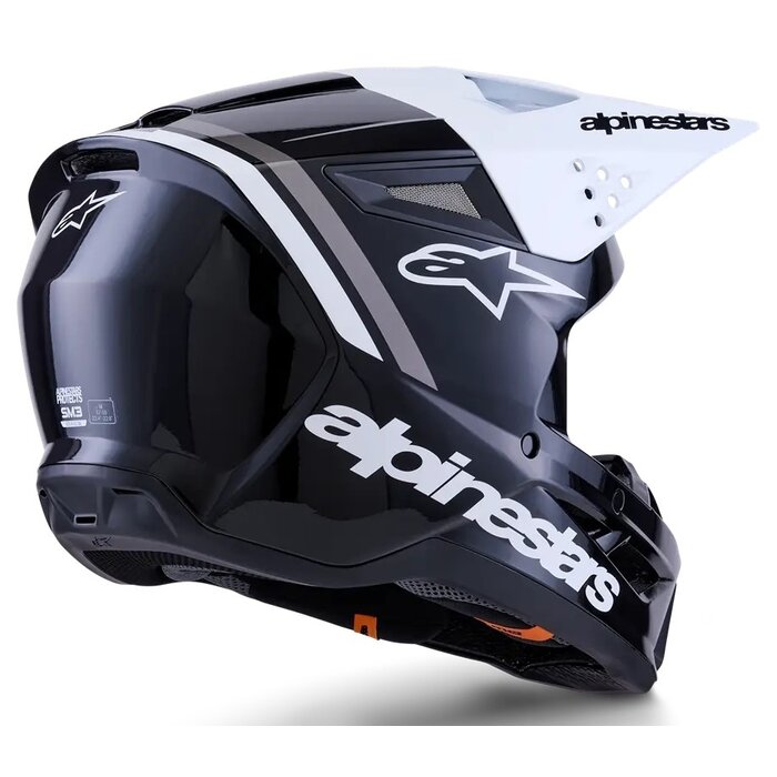Alpinestars SM3 Motocross Helm Radium - schwarz weiss