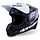 SM3 Motocross Helm Radium - schwarz weiss