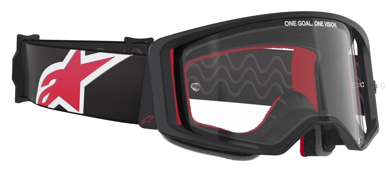 Alpinestars Supertech Corp - MX Motocross Brille schwarz rot