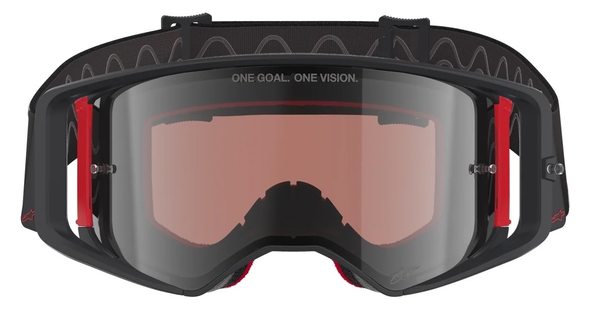 Alpinestars Supertech Corp - MX Motocross Brille schwarz rot