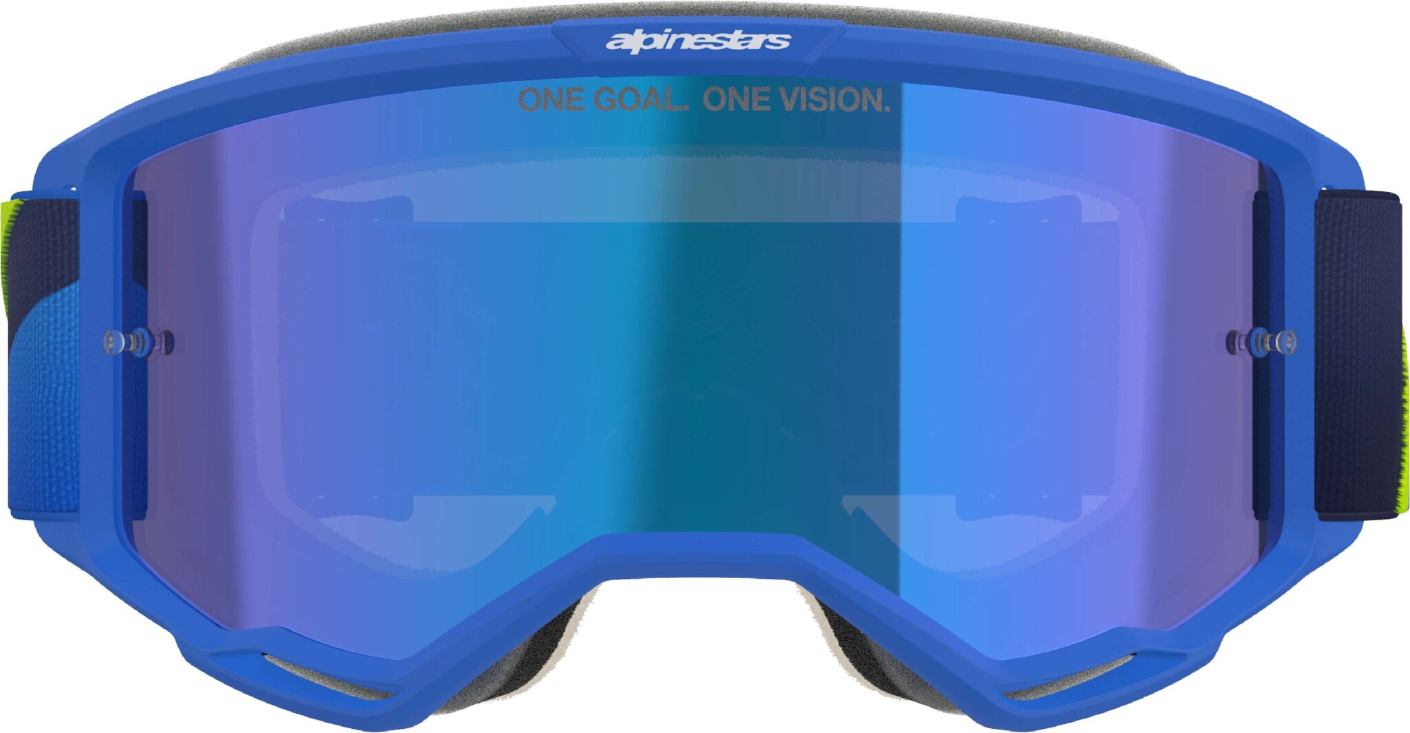 Alpinestars Vision 5 Corp - MX Morocross Brille blau neongelb