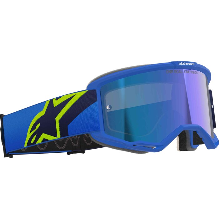 Alpinestars Vision 5 Corp - MX Morocross Brille blau neongelb