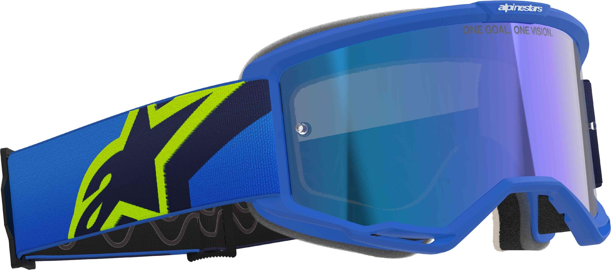 Alpinestars Vision 5 Corp - MX Morocross Brille blau neongelb