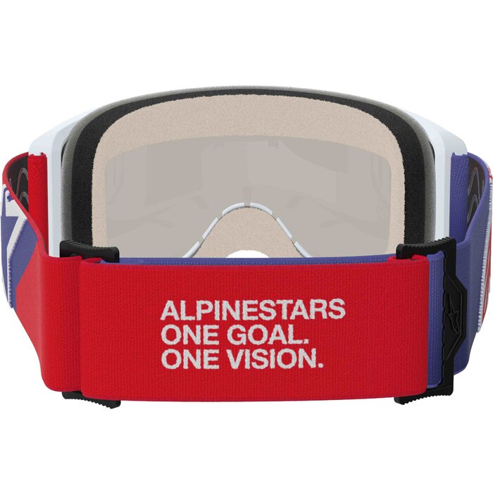 Alpinestars Vision 5 Corp - MX Morocross Brille weiss rot blau