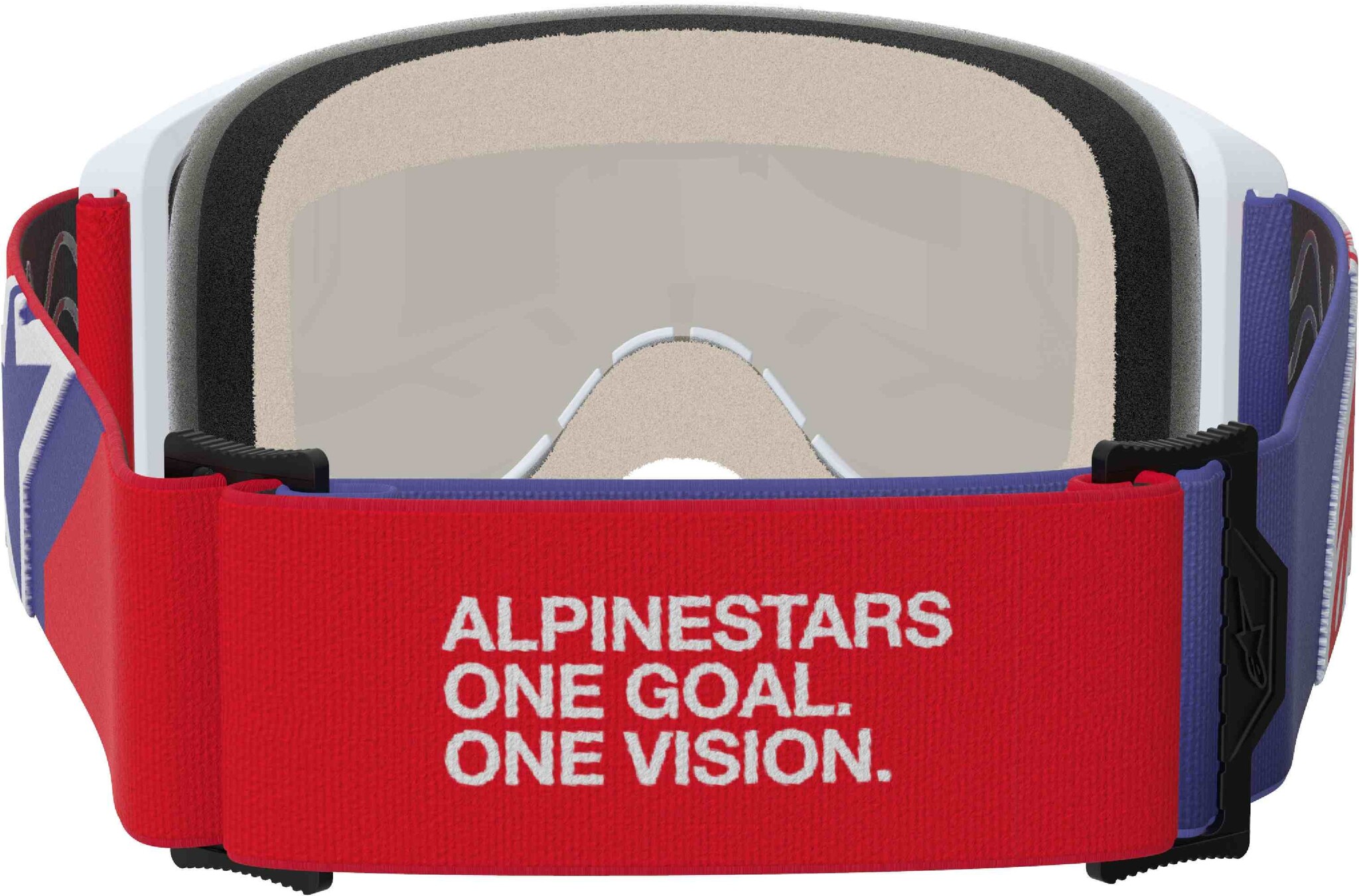 Alpinestars Vision 5 Corp - MX Morocross Brille weiss rot blau