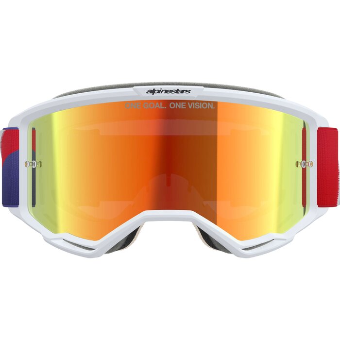 Alpinestars Vision 5 Corp - MX Morocross Brille weiss rot blau