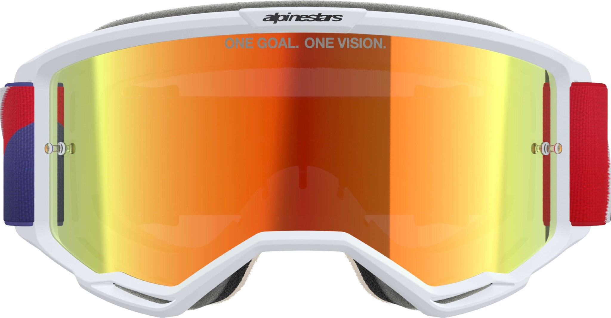 Alpinestars Vision 5 Corp - MX Morocross Brille weiss rot blau