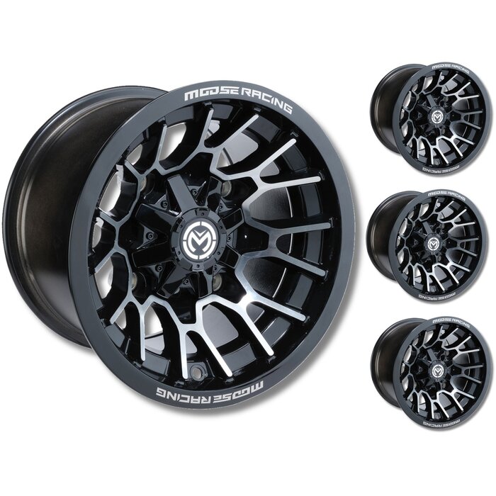Moose Utility Felgensatz 24X Wheels - schwarz 14 Zoll
