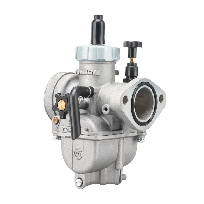 Mikilon Nibbi Racing PE19 Silver Line Flansch Vergaser für MZK 124 / 140 Dirtbike
