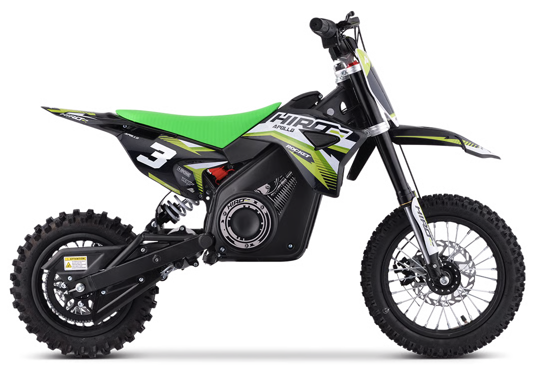 Apollino Rocket Hiro Dirtbike 1000W / max 1200W 36V 10/12 Zoll Lithium Akku 12Ah Elektro Crossbike