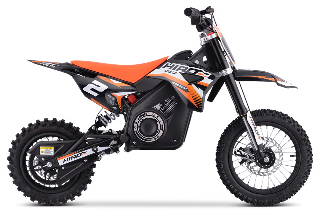 Apollino Rocket Hiro Dirtbike 1000W / max 1200W 36V 10/12 Zoll Lithium Akku 12Ah Elektro Crossbike