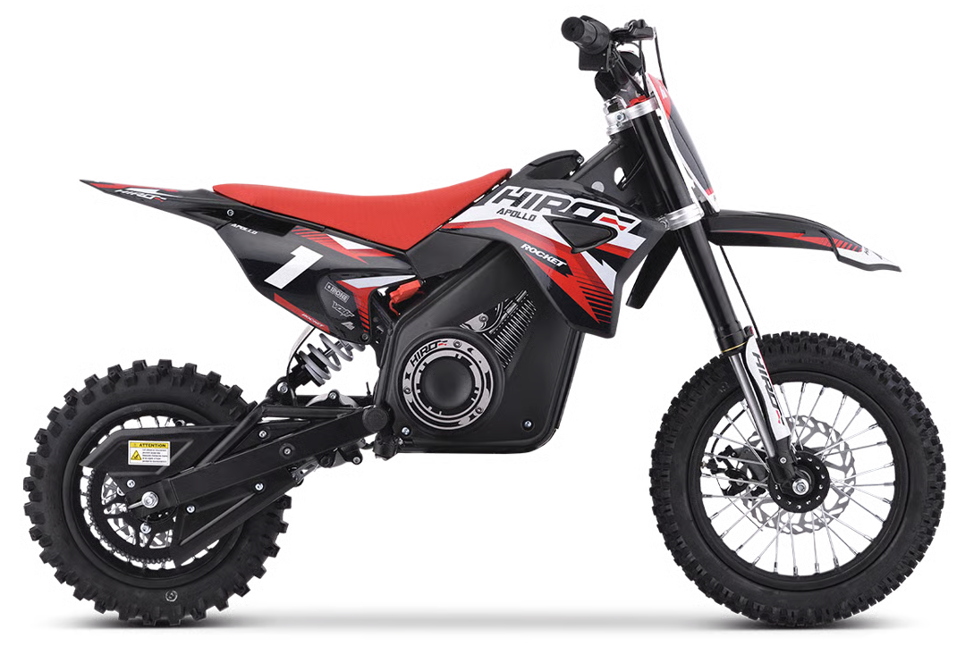 Apollino Rocket Hiro Dirtbike 1000W / max 1200W 36V 10/12 Zoll Lithium Akku 12Ah Elektro Crossbike