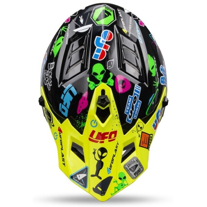 UFO Helm für Kinder Korey gelb, schwarz