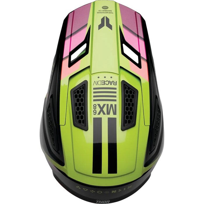 Thor Kinderhelm Fleet Defy schwarz pink gelb