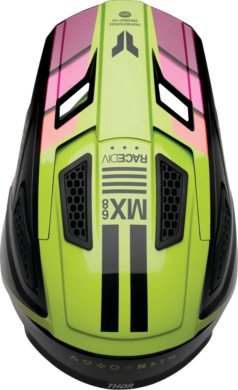 Thor Kinderhelm Fleet Defy schwarz pink gelb
