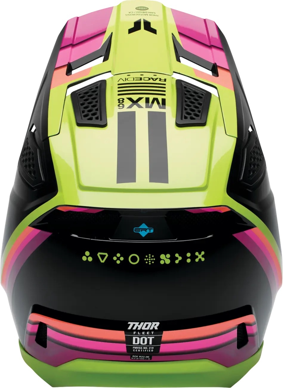 Thor Kinderhelm Fleet Defy schwarz pink gelb