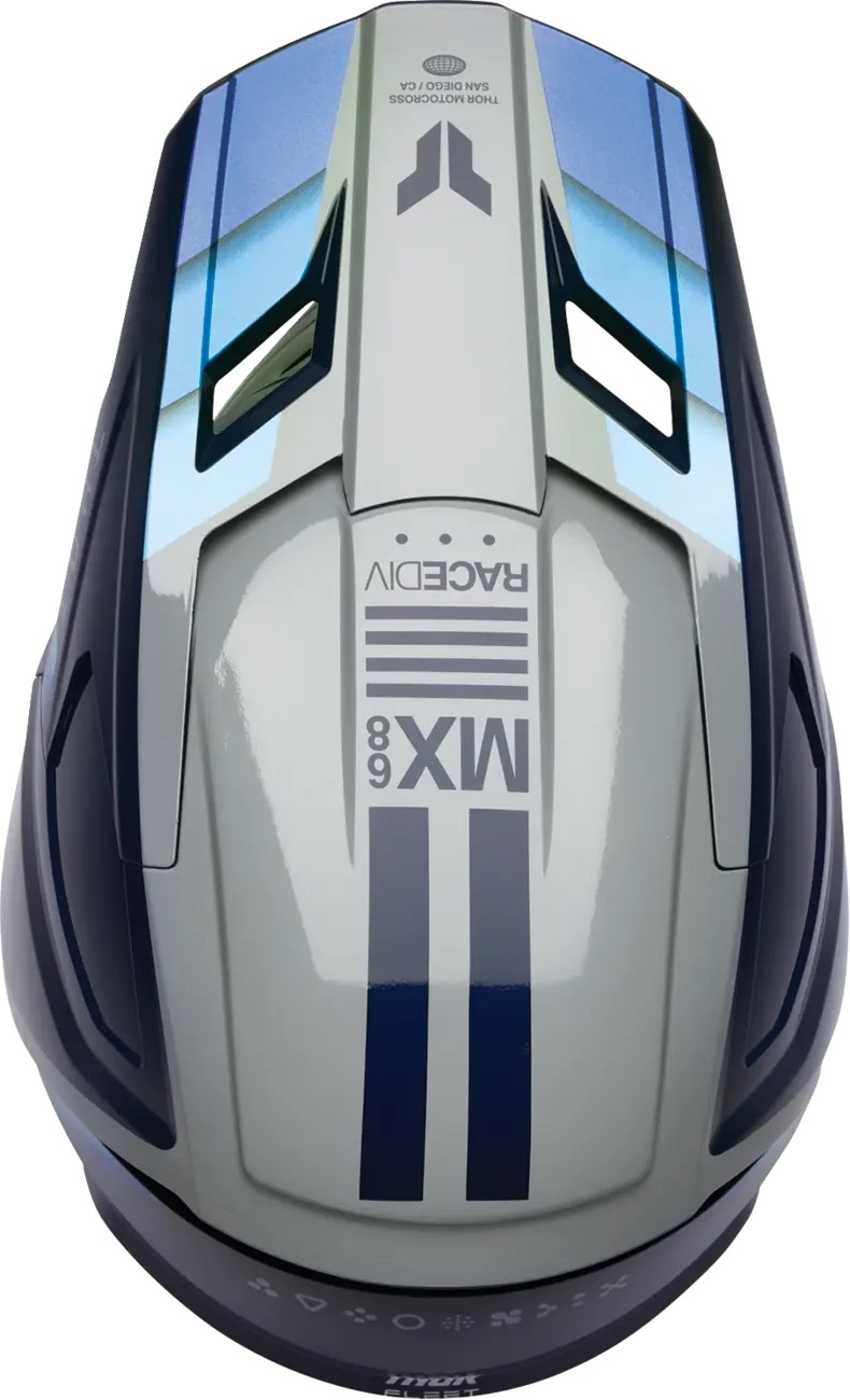 Thor Kinderhelm Fleet Defy schwarz blau grau