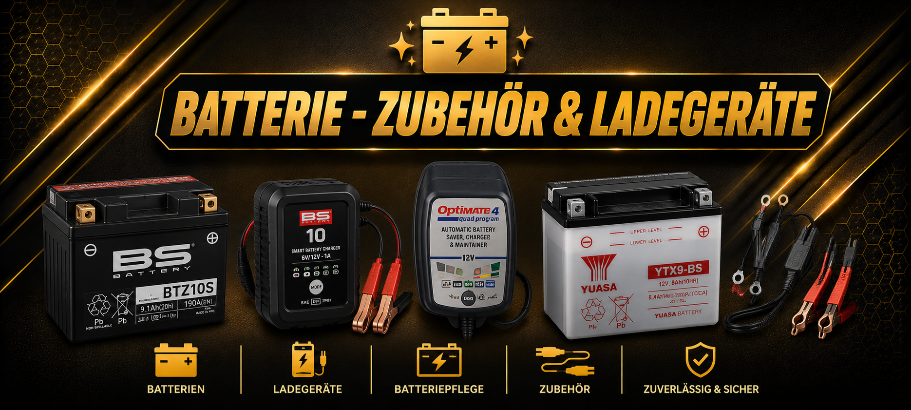 Batterie - Zubehör & Ladegeräte